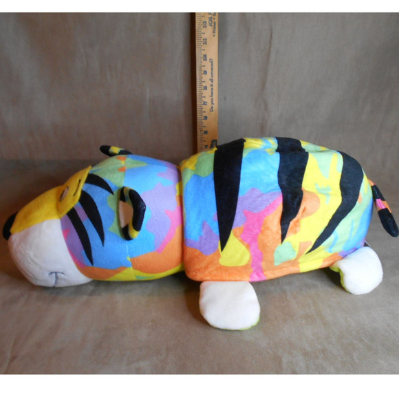 Flip a Zoo Toby Turtle & Gildy Tiger 2-in-1 Plush Large 16" FlipAZoo - Picture 11 of 13